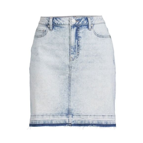 Women’s Denim Acid Washed Comfy Released Hem Mini Shirt Size 18 - Picture 6 of 11